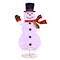 Costway 6 FT Pre-lit Christmas Snowman Xmas Decoration 8 Lighting Modes 4 Brightness